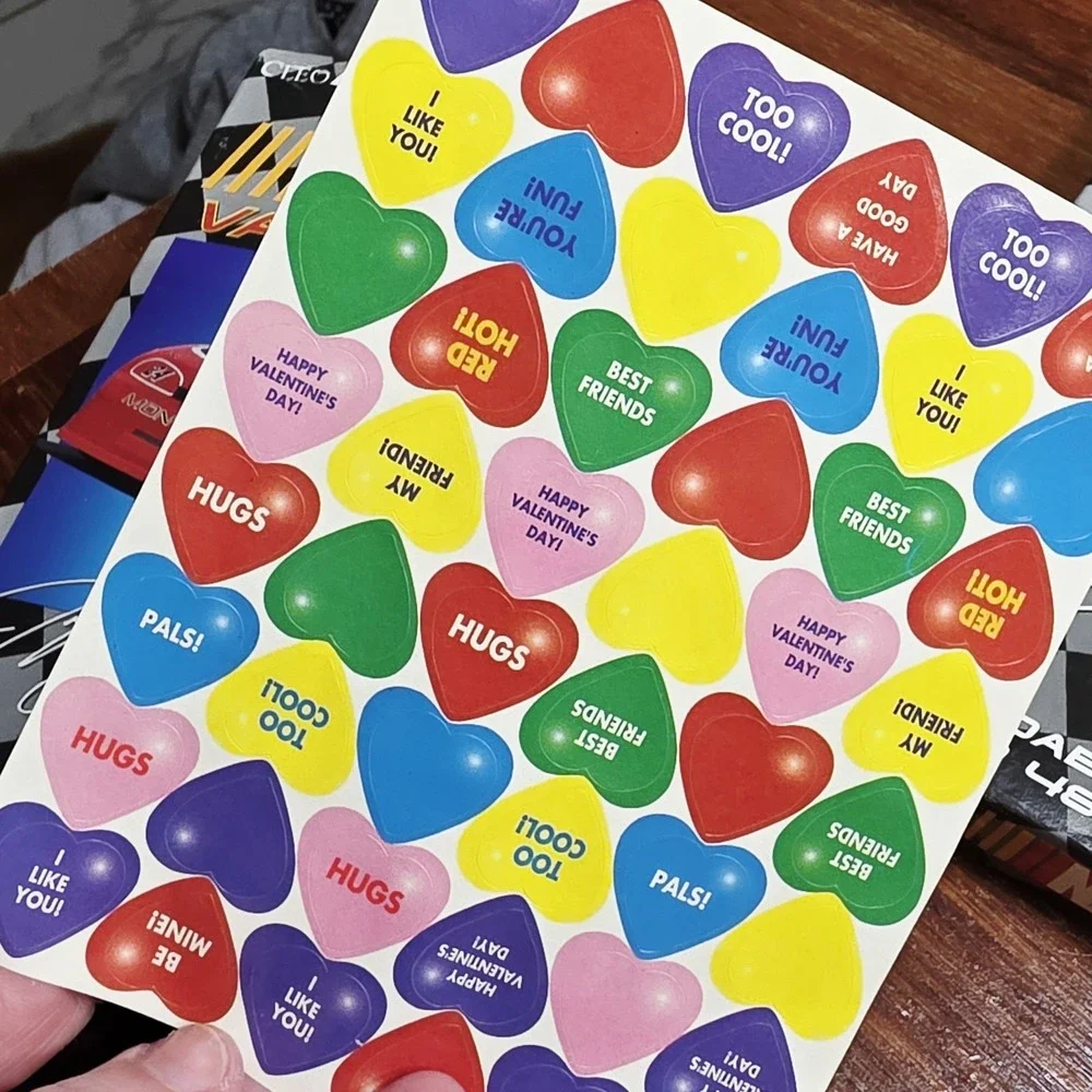NASCAR Valentine Folded Greeting‎ Cards 34ct w/ Bonus Stickers Vintage 1996